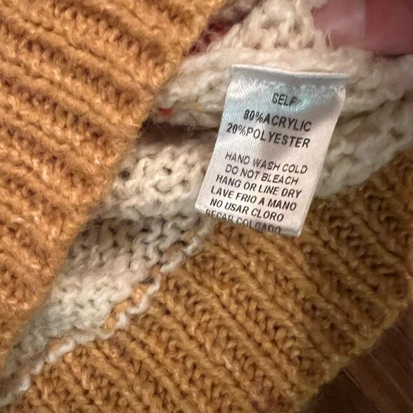 Orange Multi Striped Sweater over sized - Picture 5 of 5